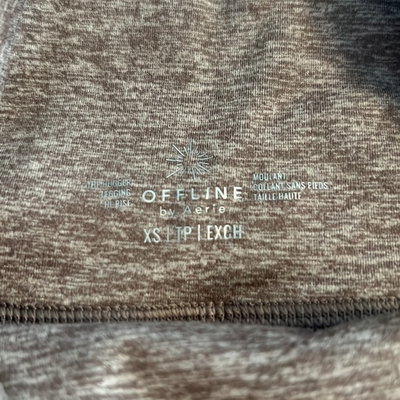 Aerie Leggings w/ pockets - Nude/Heathered Brown - Picture 5 of 5